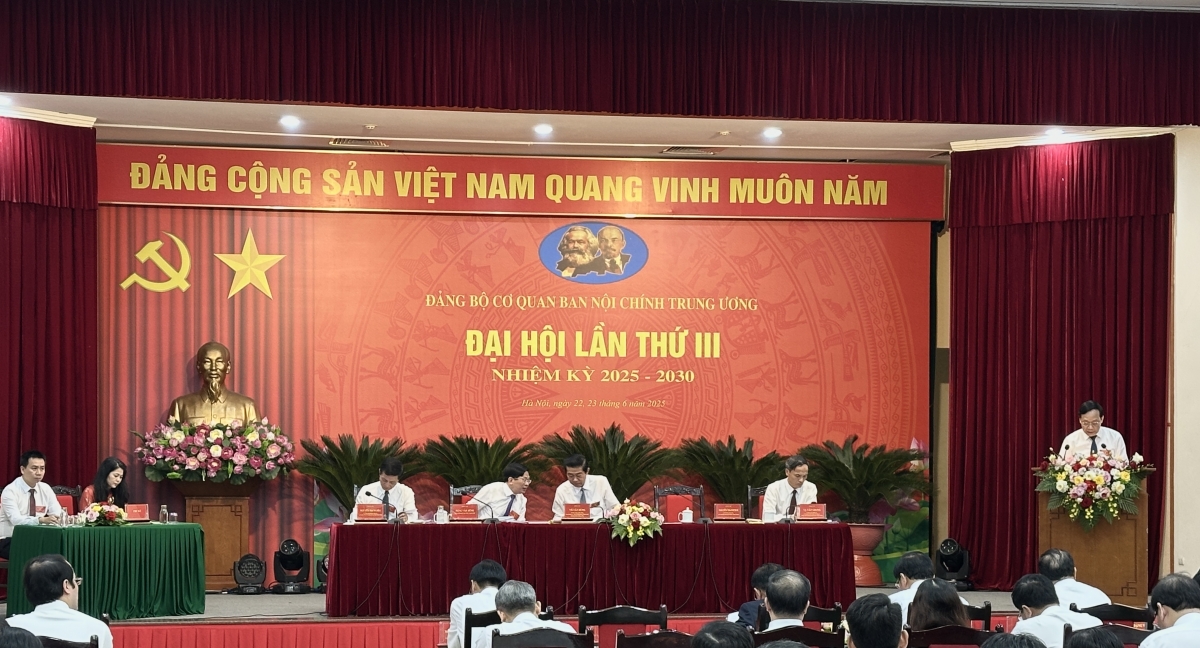 Đại hội Đảng bộ ntŭk kan Ban Nội chính Trung ương