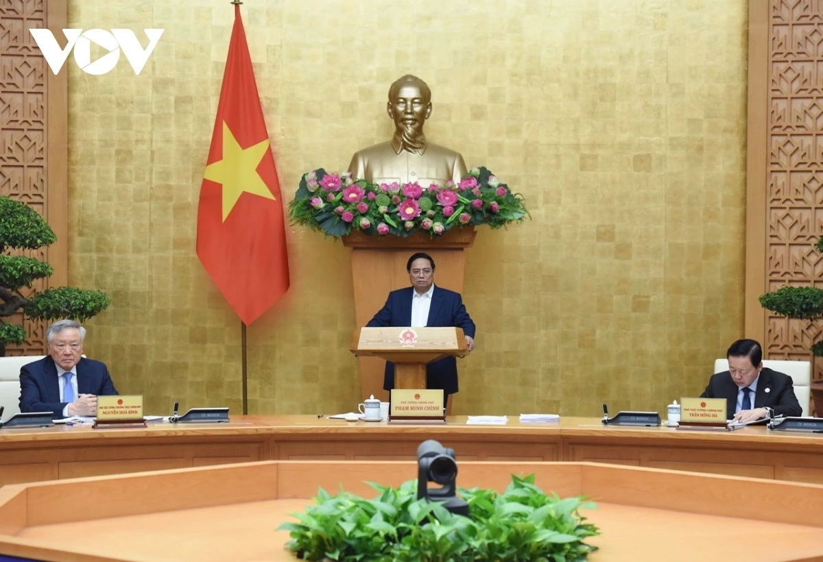 Thủ tướng Phạm Minh Chính chủ trì phiên họp Chính phủ thường kỳ tháng 5/2025