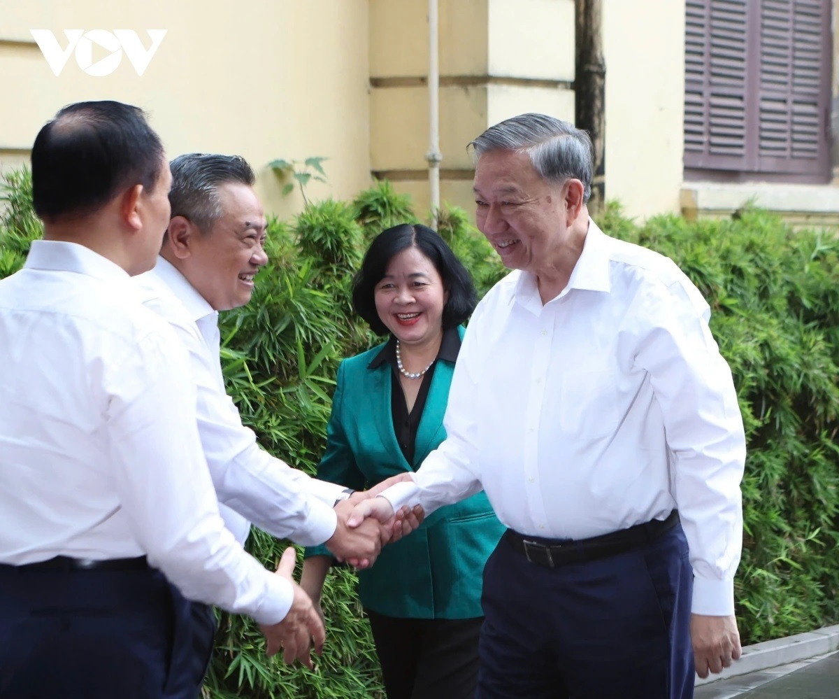 Tổng Bí thư Tô Lâm làm việc với Ban Thường vụ Thành uỷ Hà Nội