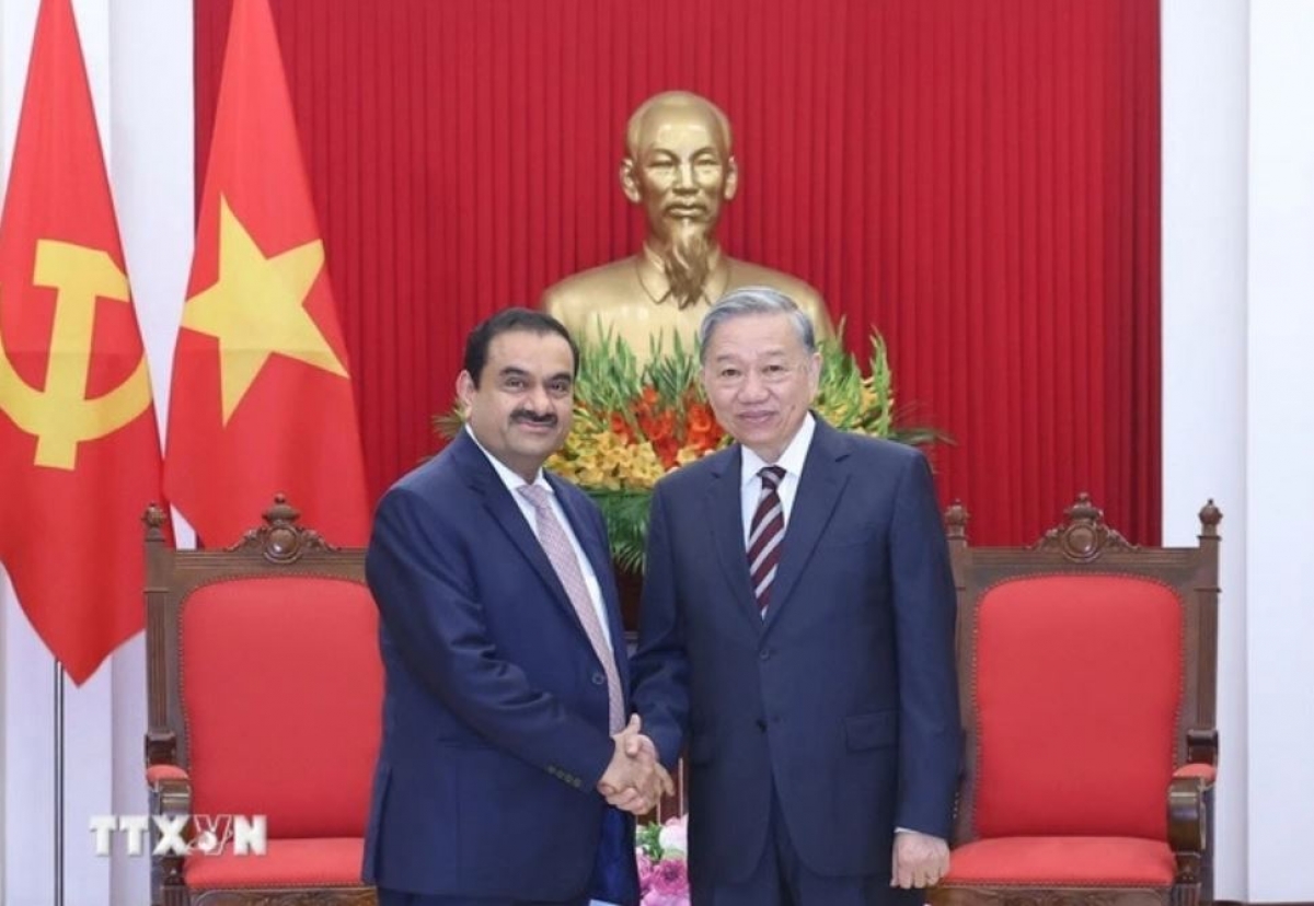 Khua git gai ping gah ơi Tô Lâm tŭ jum ơi Gautam Adani, Khua group Adani dêh čar India