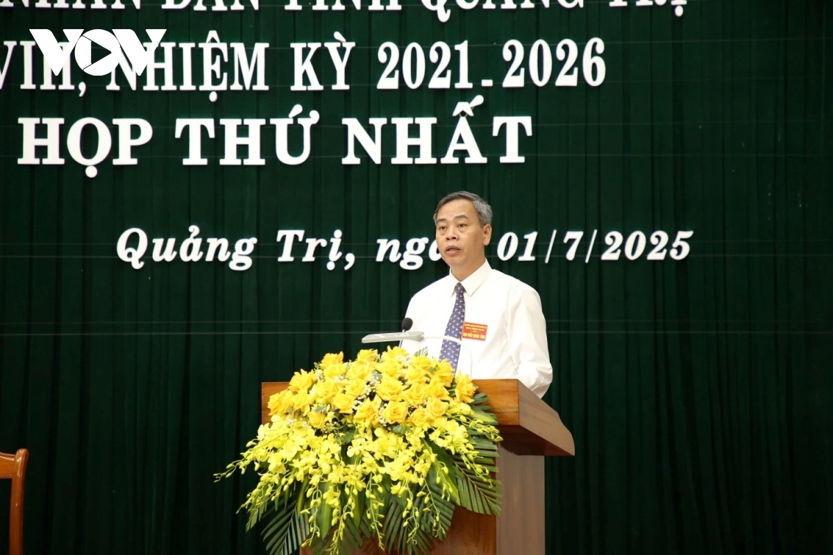 Ông Nguyễn Đăng Quang, Chủ tịch HĐND tỉnh Quảng Trị phát biểu tại kỳ họp