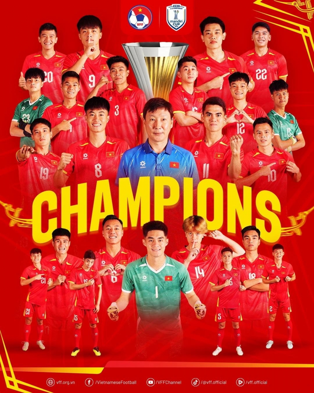 Thủ tướng Phạm Minh Chính gửi thư chúc mừng Đội tuyển U23 Việt Nam lần thứ ba liên tiếp vô địch U23 Đông Nam Á