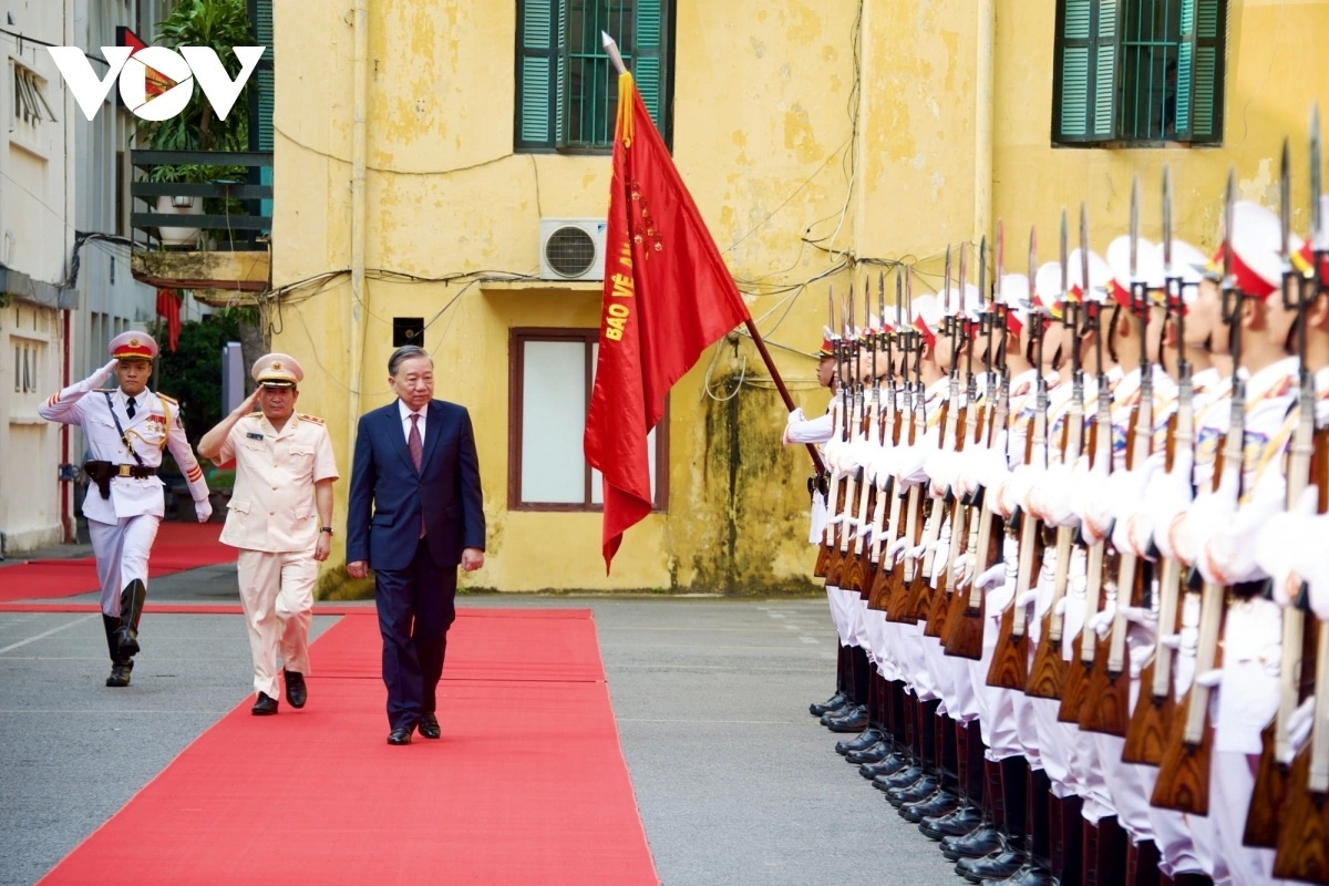 Tổng Bí thư Tô Lâm đến thăm Cục An ninh chính trị nội bộ, Bộ Công an.