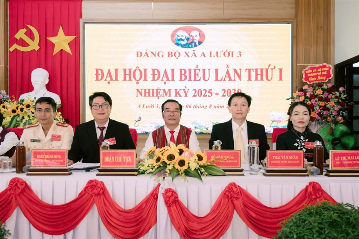 Đại hội Đảng bộ xã A Lưới 3 (Ảnh Nguyễn Ngọc, Phòng VH-XH xã A Lưới 3)