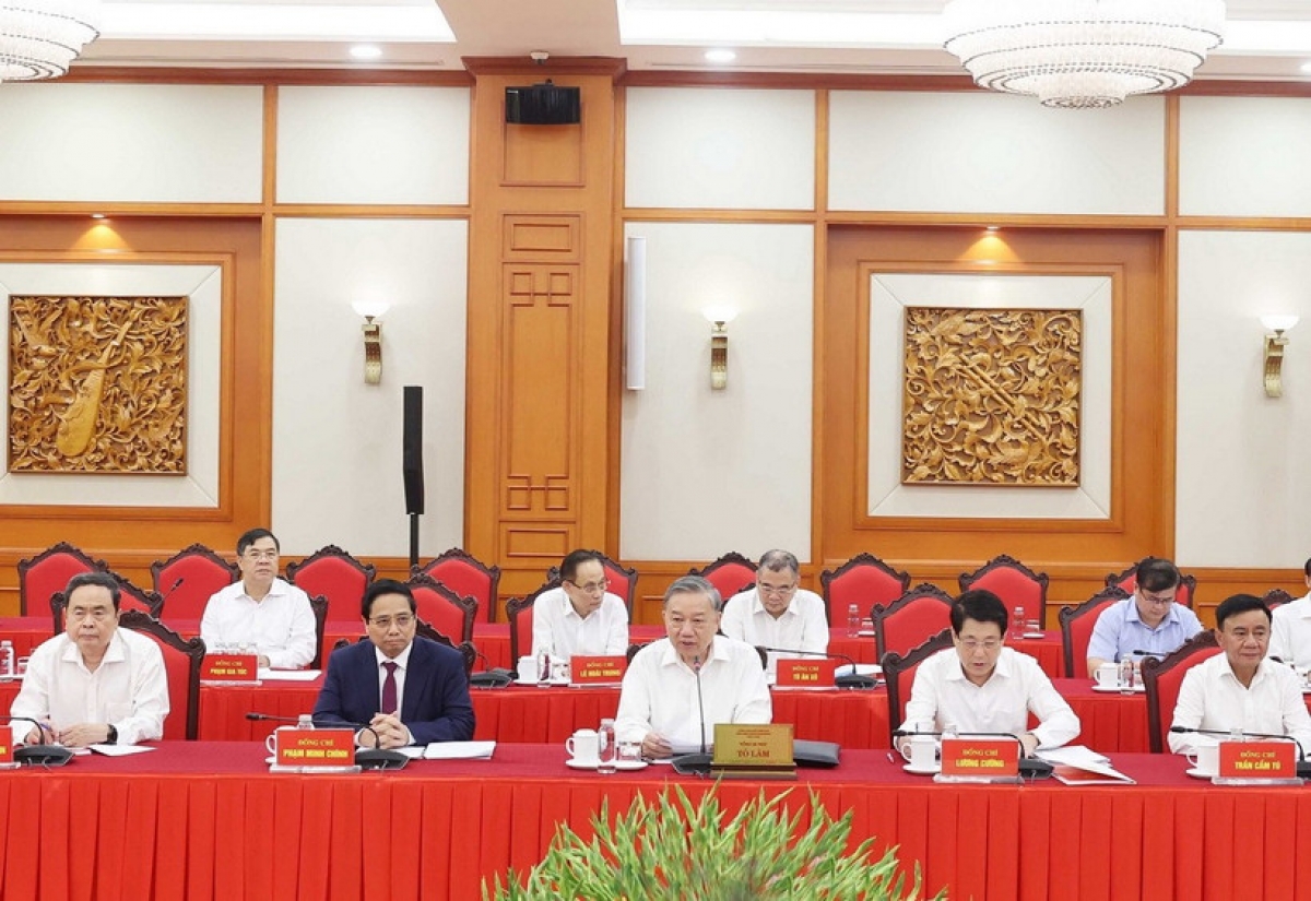 Tổng Ƀí thư ồng Tô Lâm lơh broă mờ Anih duh broă Đơng lam Đảng Ling klàng Dà lơgar