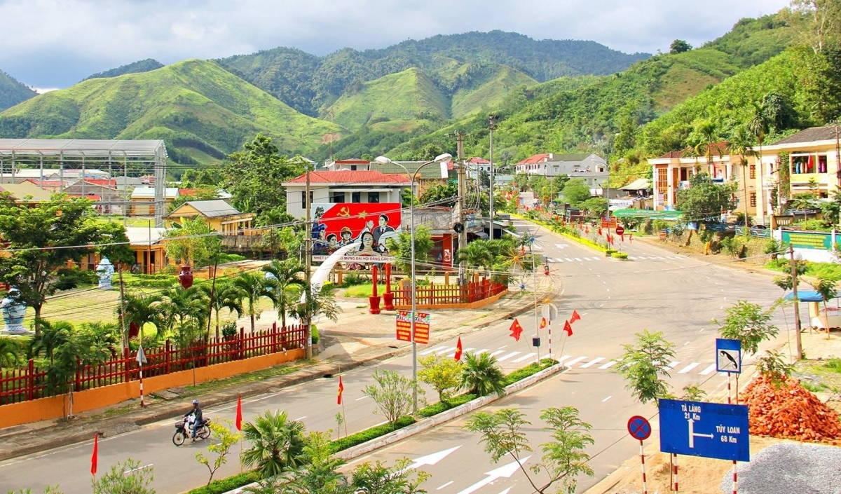 Trung tâm xã Đông Giang. Ảnh: Báo Đà Nẵng