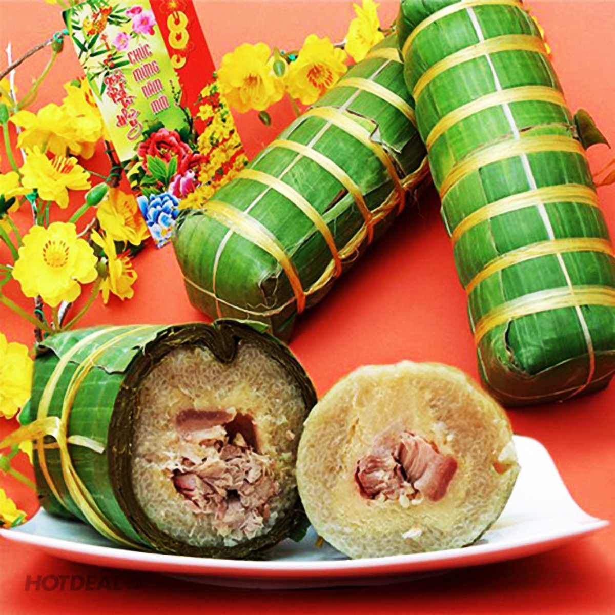 Đặc sản OCOP 4 bánh Tét Trà Cuôn - Đặc Sản Vĩnh Long