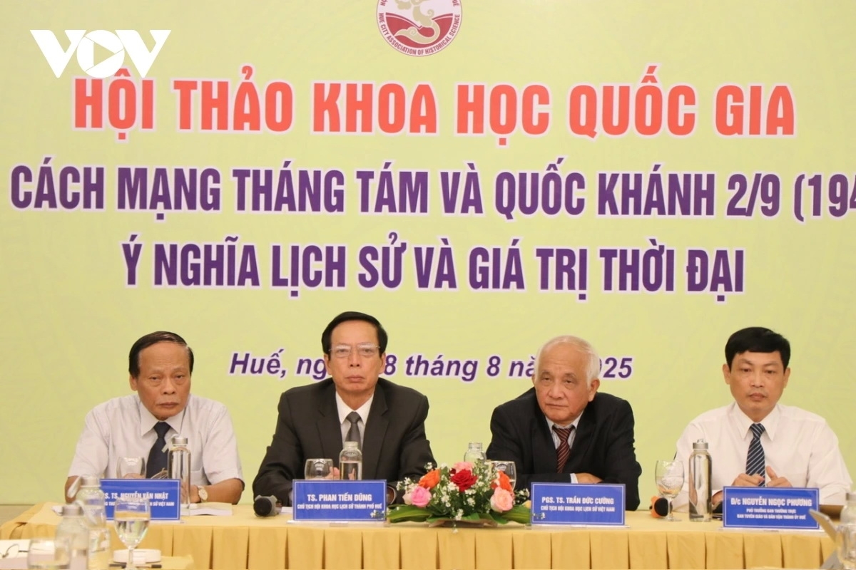 Hội thảo khoa học quốc gia về 80 năm Cách mạng Tháng Tám và Quốc khánh 2/9