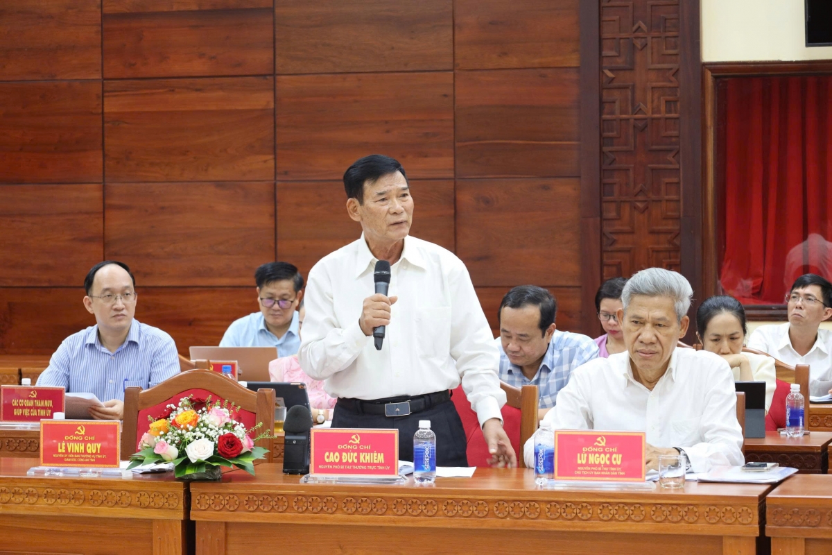 Ồng Cao Đức Khiêm, lài do Phó Ƀí thư Duh broă sùm Tỉñ ủy càr Dăk Lăk đơs sùm jơnau sồr bè bơtàu tơnguh cau lơh broă geh broă lơh jak ngan