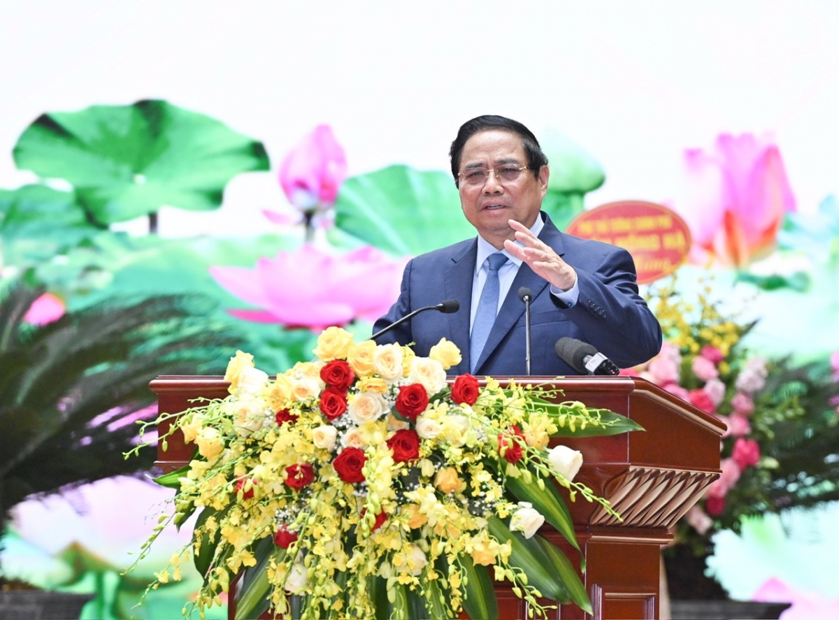 Thủ tướng Chính phủ Phạm Minh Chính ntoh ngơi ta Đại hội
 