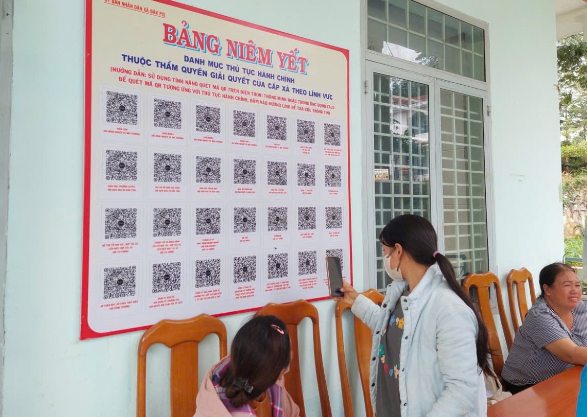 
Kon pơlei blit mã QR hơlen lăng trong pơm hla bar hanh chinh