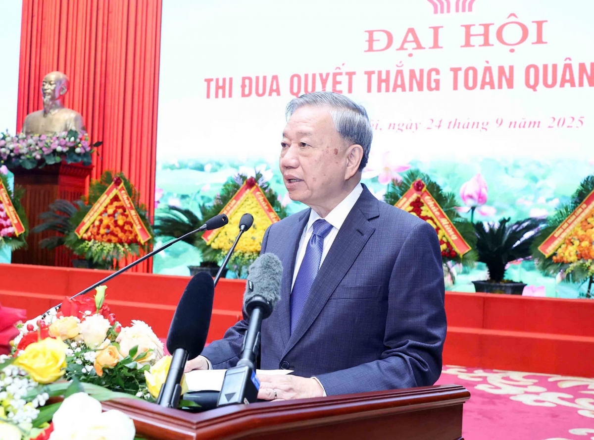 Tổng Ƀí thư ồng Tô Lâm đơs tàm Pơrjum dờng