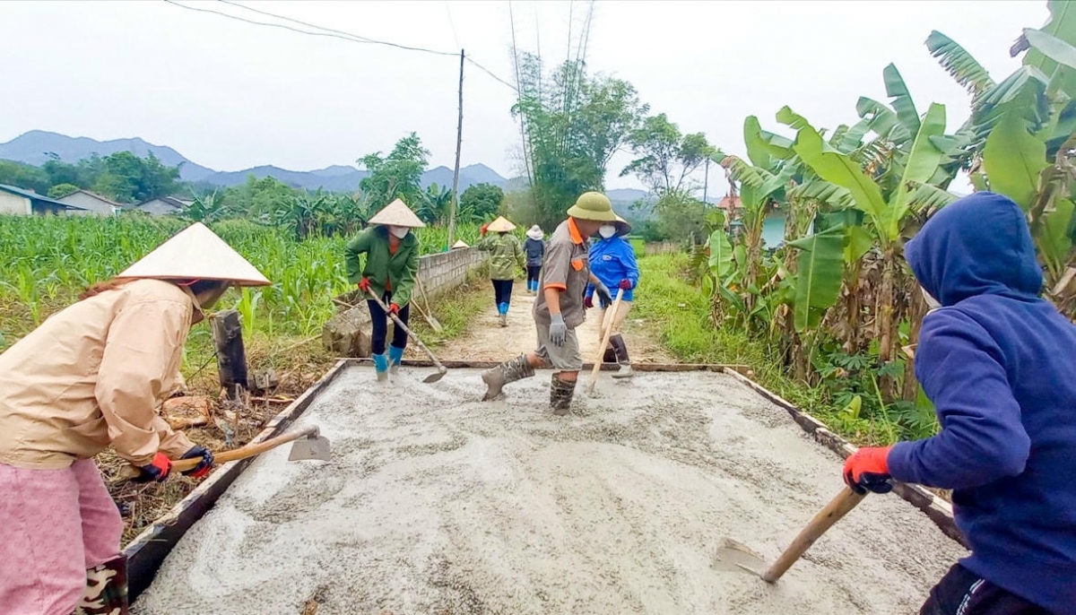 Mban Pasang iek bruk buh jien tame di bhap bini tinh Cao Bang pasang iek bruk ngak rilo danak dak co so ha tang dalam danak dak 1719