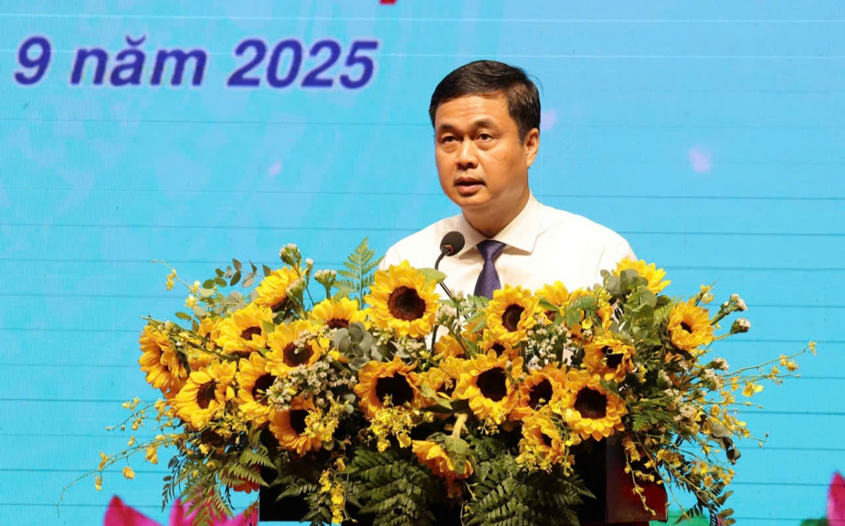 Trưởng ban Thi đua - Khen thưởng Trung ương Phạm Huy Giang phát biểu chỉ đạo tại Đại hội.