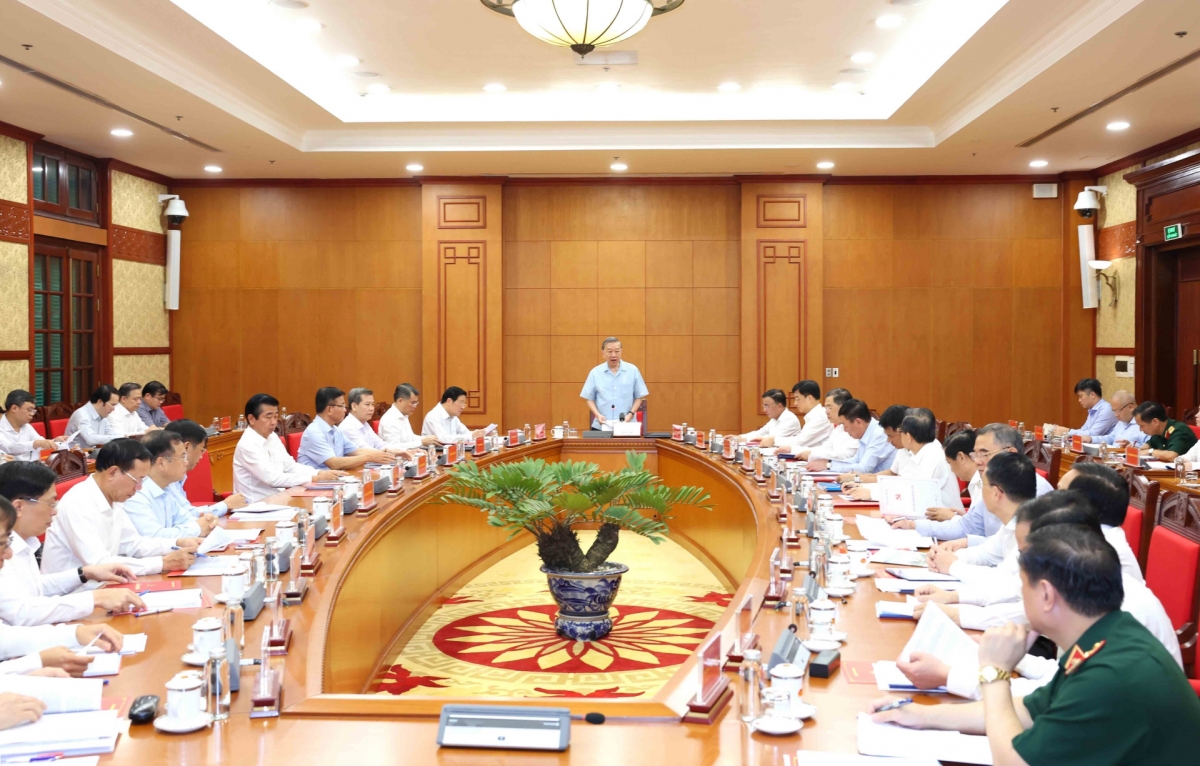 Tổng Bí thư Tô Lâm k’đhơợng xay Trung ương ooy zêl, cha groong t’tông k’rooch, ta uôh ta ruông. Ảnh: Phương Hoa/TTXVN