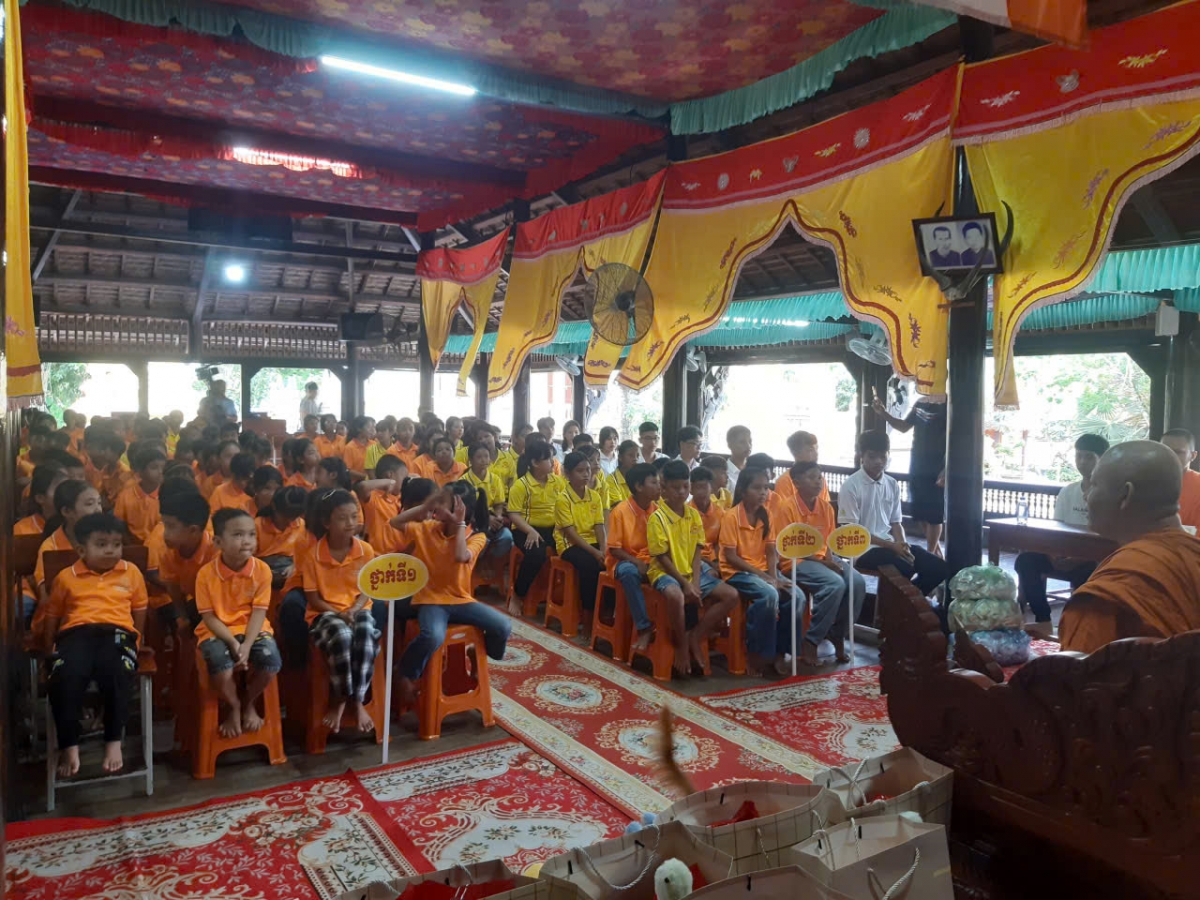 Chùa Buppharam xã Hưng Hội tỉnh Cà Mau tổng kết trao thưởng lớp học chữ Khmer hè năm 2025