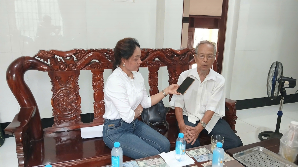 Ông Kim Tọc Cang, 77 tuổi - Cán bộ lão thành cách mạng chia sẻ với phóng viên VOV