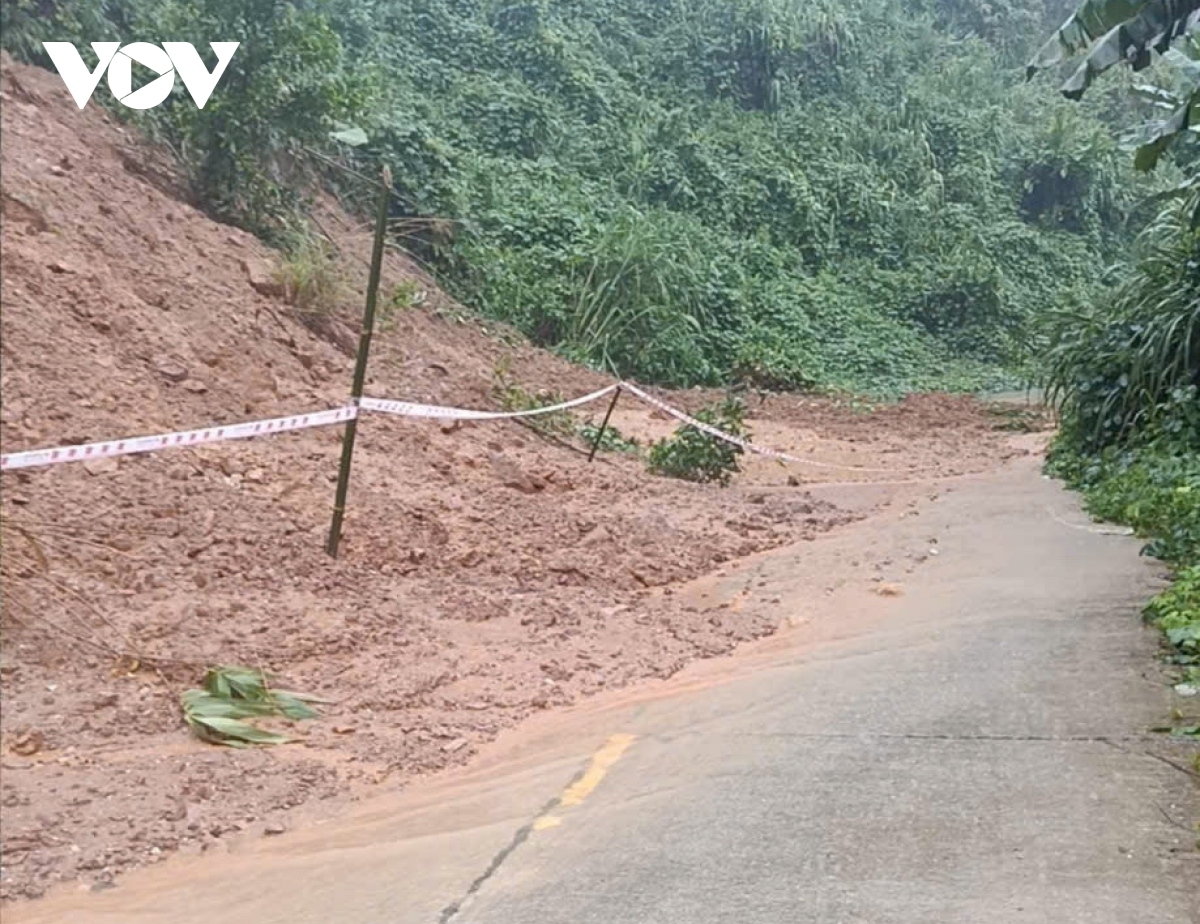 Sạt lở tại xã Nam Trà My.
