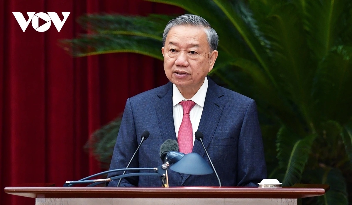 Tổng Bí thư Tô Lâm phát biểu