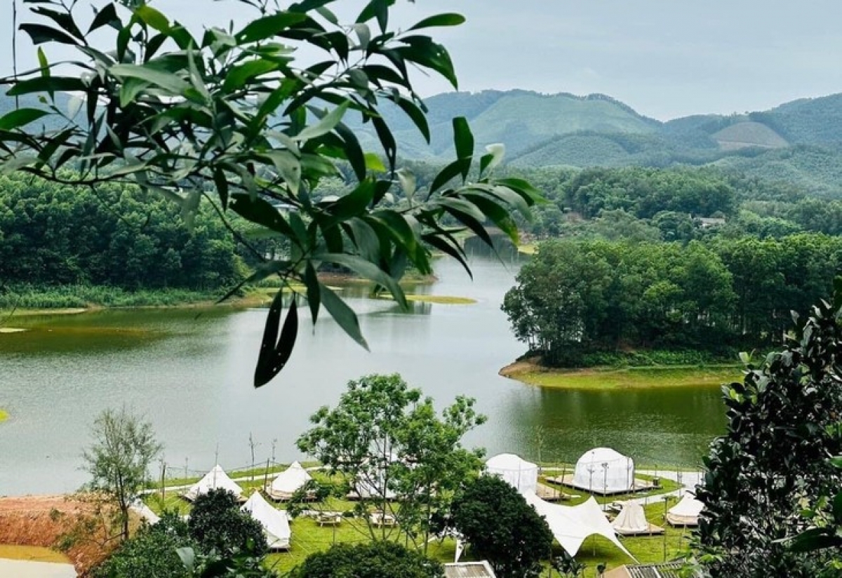 Hồ Ghềnh Chè - Điểm du lịch cộng đồng mới của Thái Nguyên. Ảnh: thainguyen.gov.vn