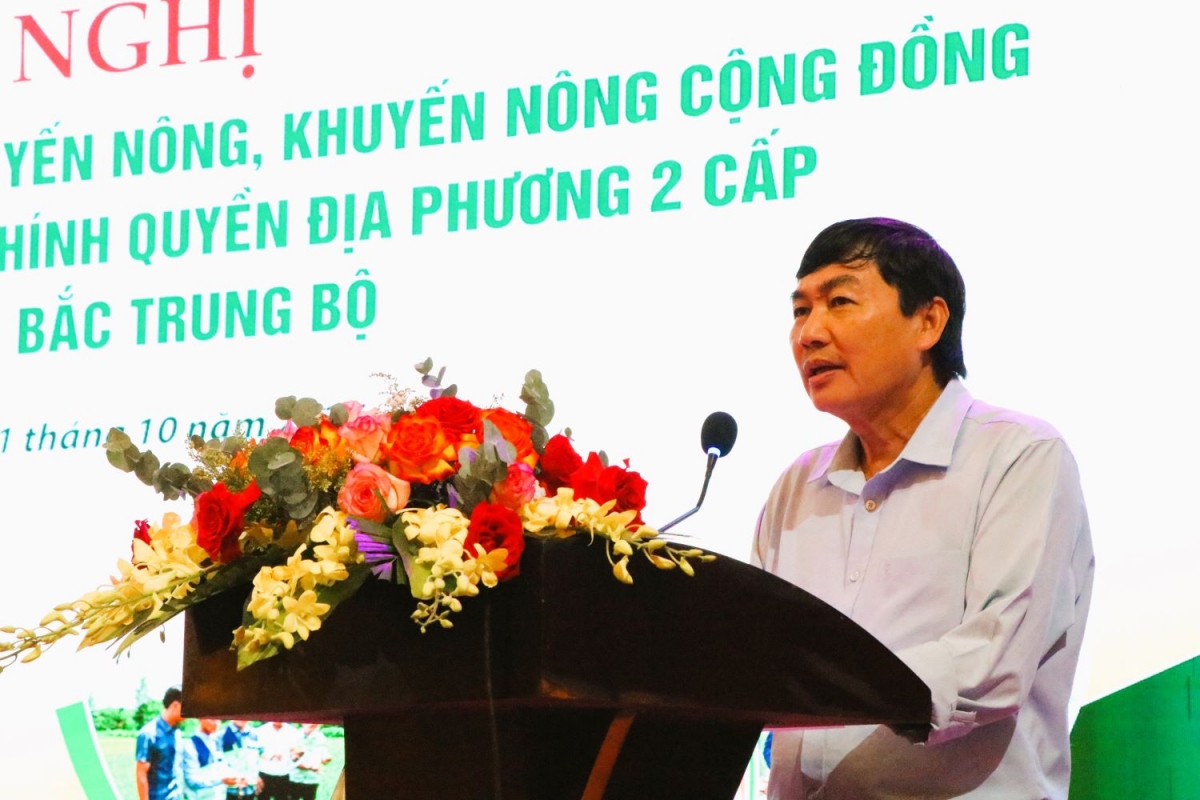 Ông Trần Đình Hiệp, Phó Giám đốc sở Nông nghiệp và Môi trường tỉnh Quảng Trị phát biểu