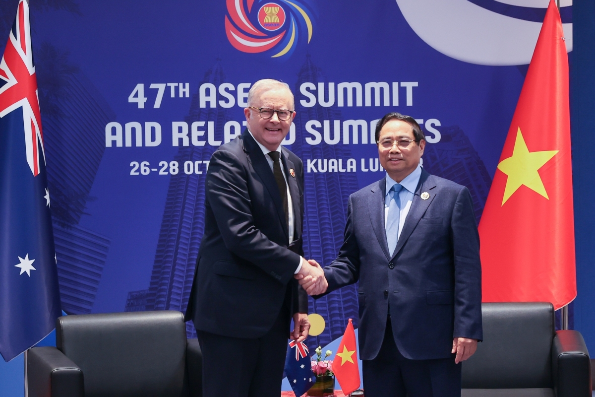 
Thủ tướng Phạm Minh Chính tơƀơ̆p Kơdră chĕp pơgơ̆r Australia hăm Nga