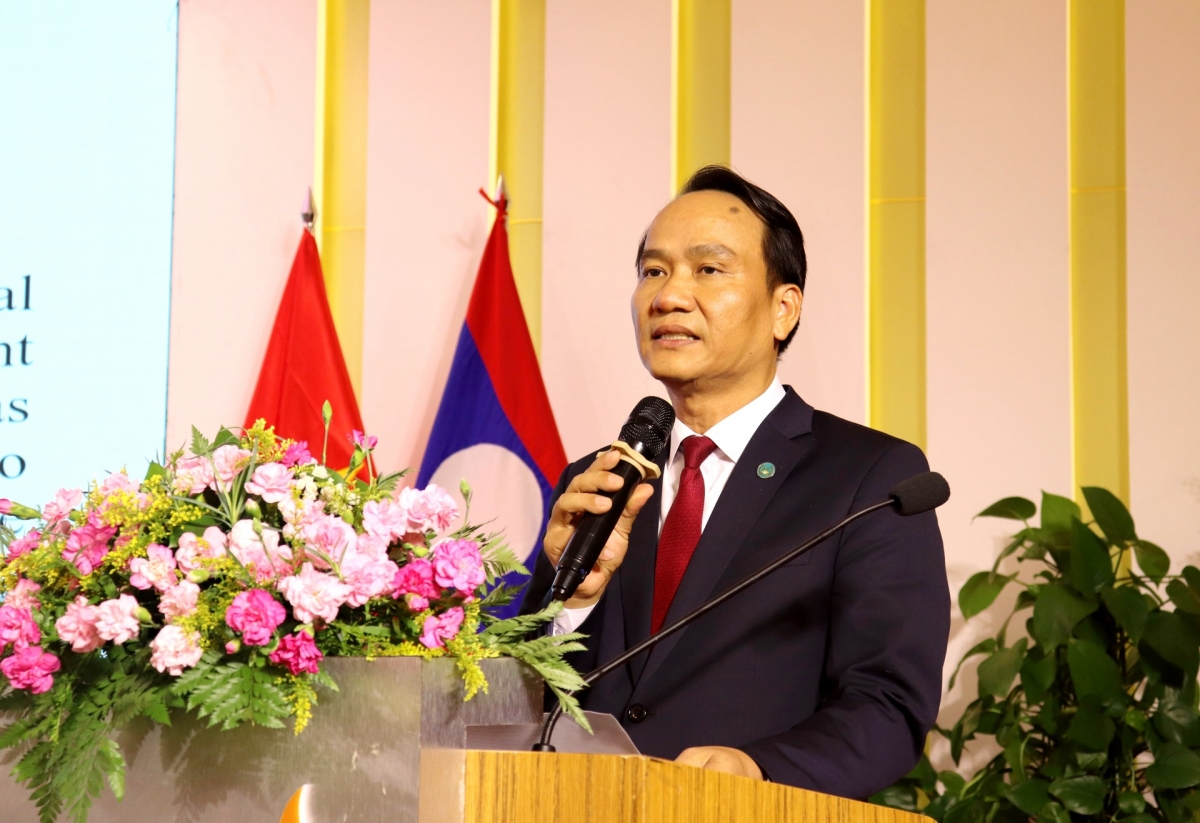 Phó Bí thư Thường trực Thành ủy Đà Nẵng Nguyễn Đình Vĩnh phát biểu tại buổi lễ. Ảnh: NGỌC HÀ