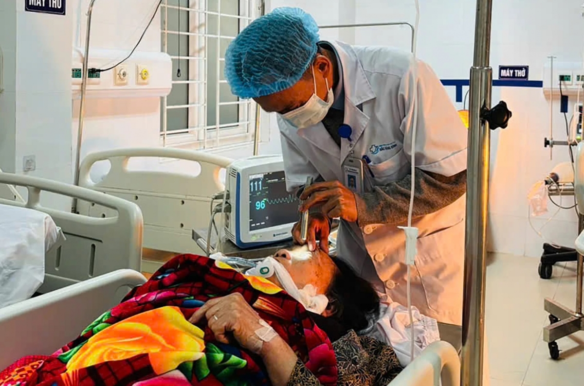 Bệnh nhân nhập viện trong tình trạng nguy kịch.