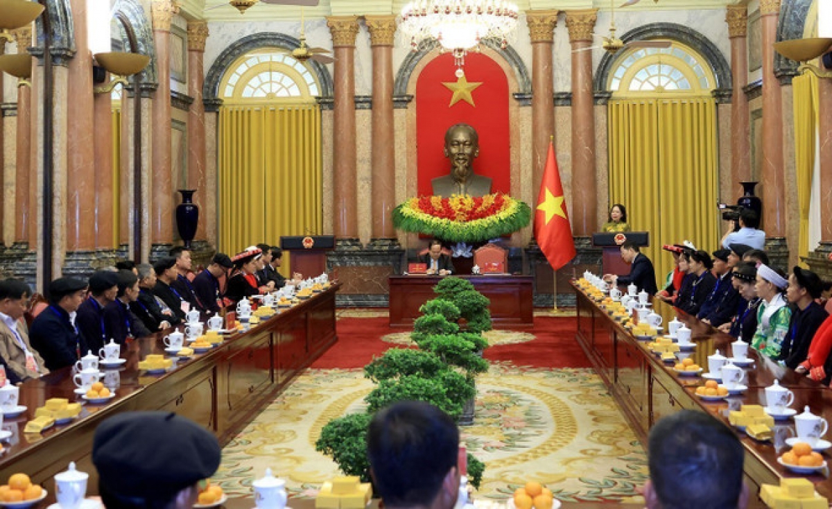 Quang cảnh buổi gặp mặt. Ảnh: Tuấn Anh/TTXVN