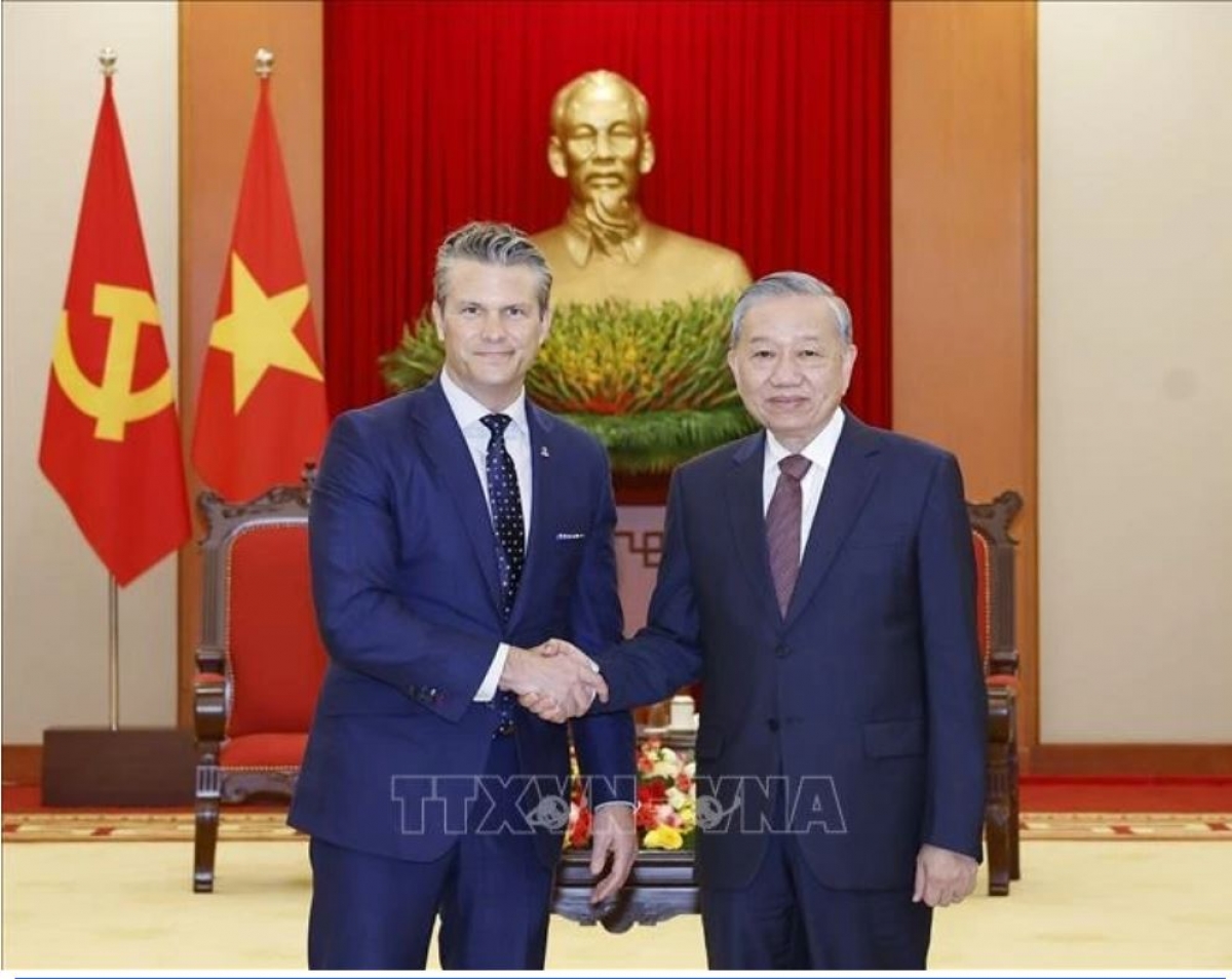 Pôa Tô Lâm, Kăn xiâm pơkuâ hnê ngăn Đảng hiăng tơdah pôa Pete Hegseth - Ngế xiâm pơkuâ tơdroăng tơplâ kong têa Mih. (Um: TTXVN)