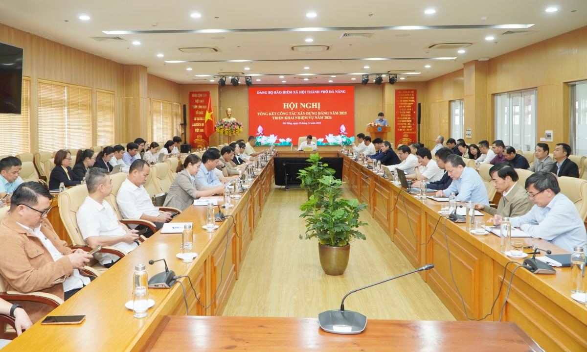 Quang cảnh hội nghị tổng kết công tác năm 2025 và triển khai nhiệm vụ năm 2026.