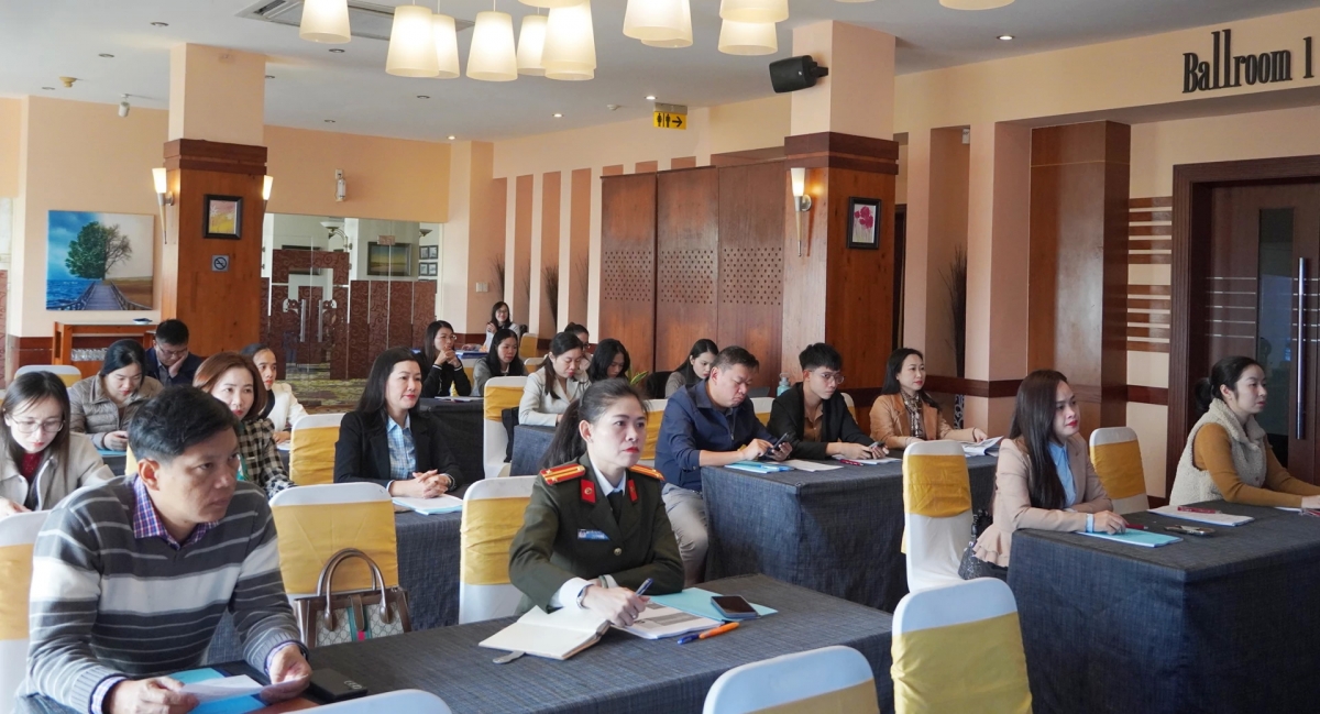 Các học viên tham gia lớp tập huấn - Ảnh: L.M