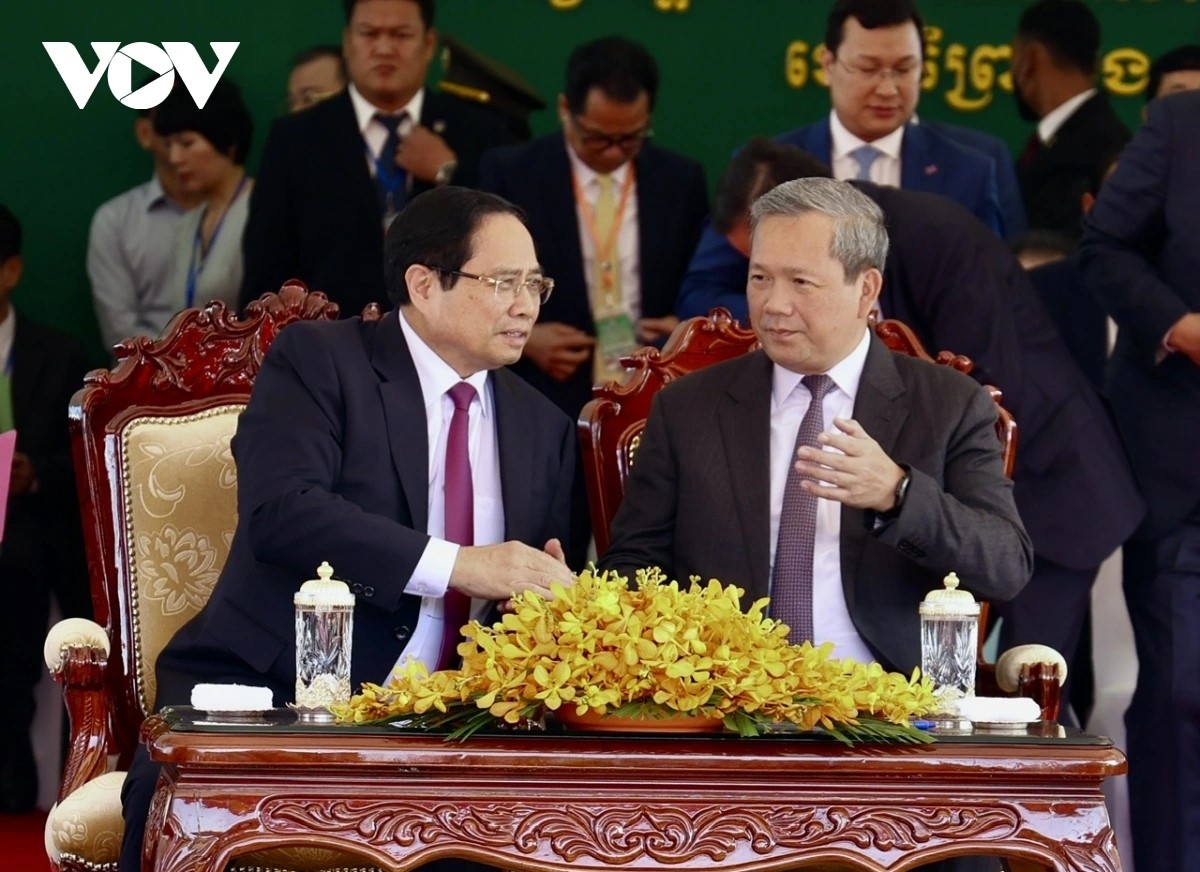 Thủ tướng Việt Nam và Thủ tướng Campuchia.