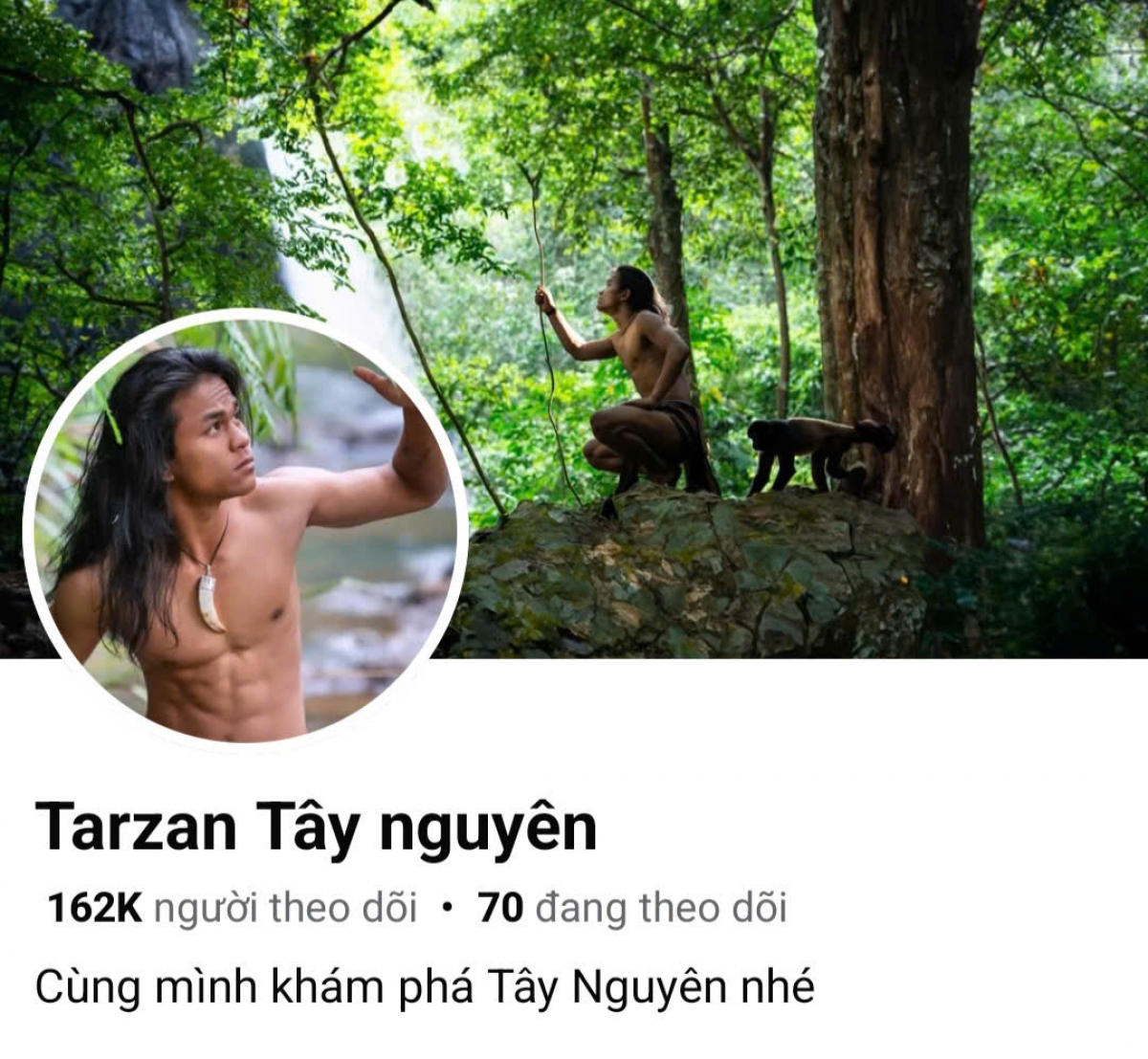 Bi Rcom Bus geh pang Fanpage “Tarzan Tây Nguyên” mờ rơlao 160 rơbô dơ̆ cau sền, dong kờl bi ƀuơn rơlao tàm broă yal bơta niam chài Tây Nguyên dê tus mờ ală cau