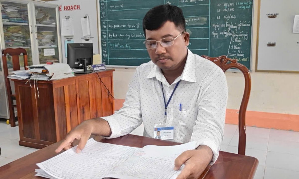 Ông Chau Dương, Hiệu trưởng Trường THCS Ô Lâm, xã Ô Lâm, tỉnh An Giang