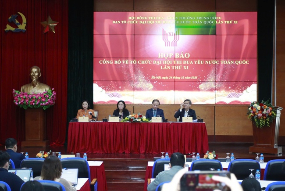 Họp báo công bố về tổ chức Đại hội thi đua yêu nước toàn quốc lần thứ XI.Xuân Trường / bvhttdl.gov.vn