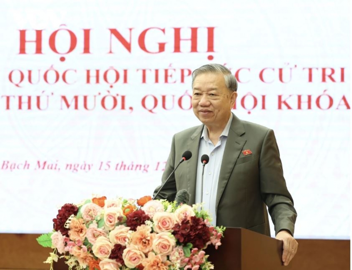 Tổng Bí thư Tô Lâm lah ta rơh mâp