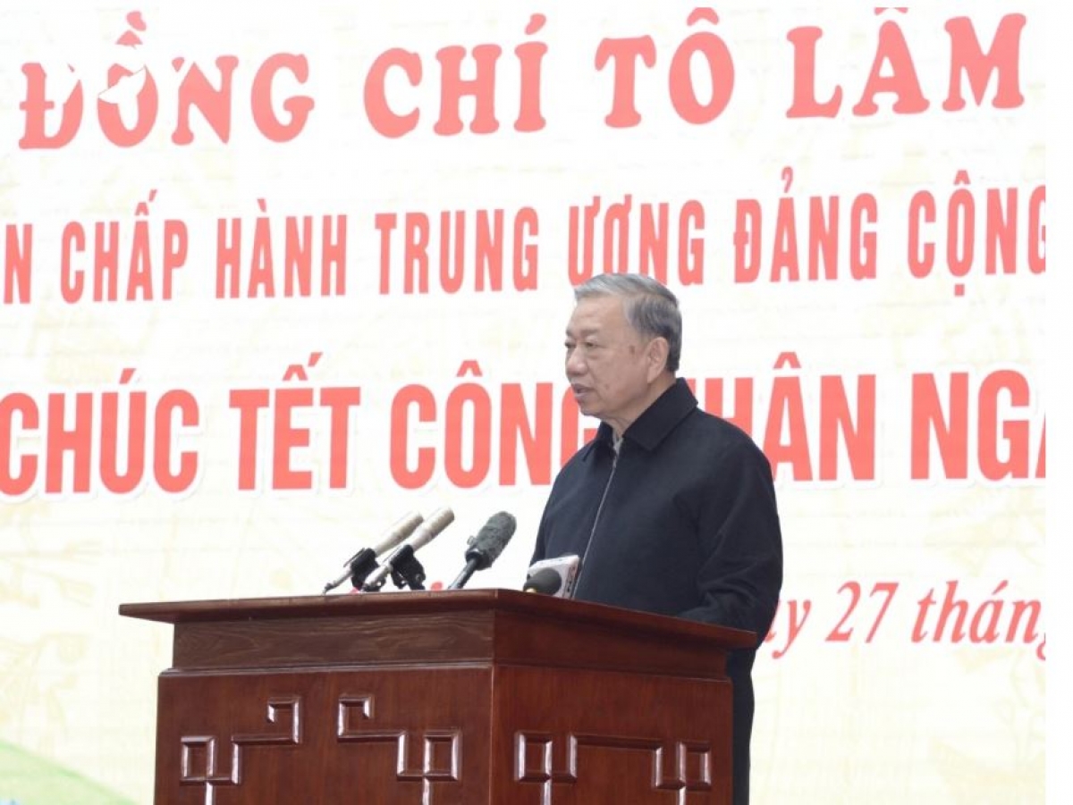 
Tổng Bí thư Tô Lâm pơma dơnuh ah 'măng tơƀơ̆p