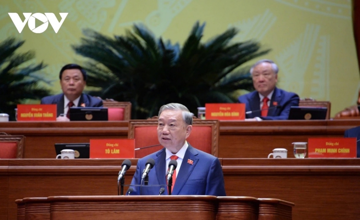 Pôa Tô Lâm - Kăn xiâm pơkuâ hnê ngăn Đảng tối tơbleăng ‘na mâu tơdroăng chêh pơtroh ăm hneăng Hôp kân 14 dêi Đảng