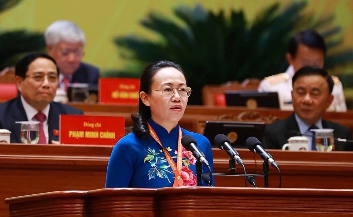 Đại biểu Lê Ngọc Hân, Bí thư Đảng ủy, Chủ tịch HĐND Đặc khu Cô Tô.