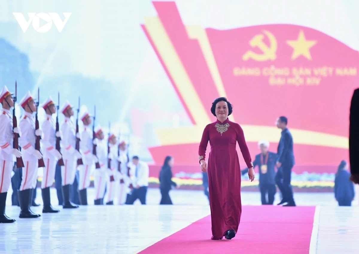 Phó Thủ tướng Chính phủ Phạm Thị Thanh Trà tới dự Đại hội.