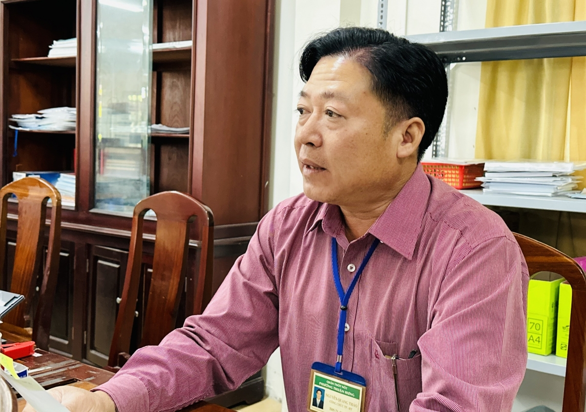 Ông Nguyễn Quang Thảo, cán bộ đang công tác tại phường Thuận Hưng, TP. Cần Thơ