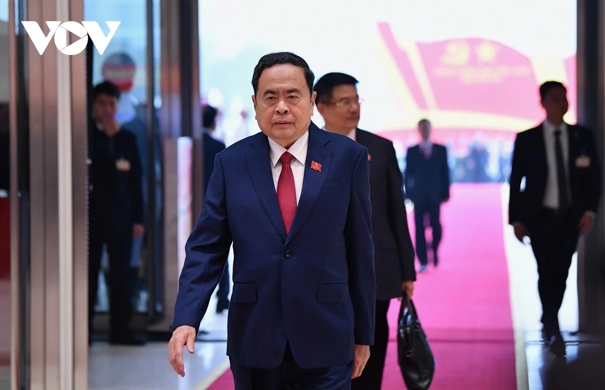 Chủ tịch Quốc hội Trần Thanh Mẫn tới dự Đại hội.