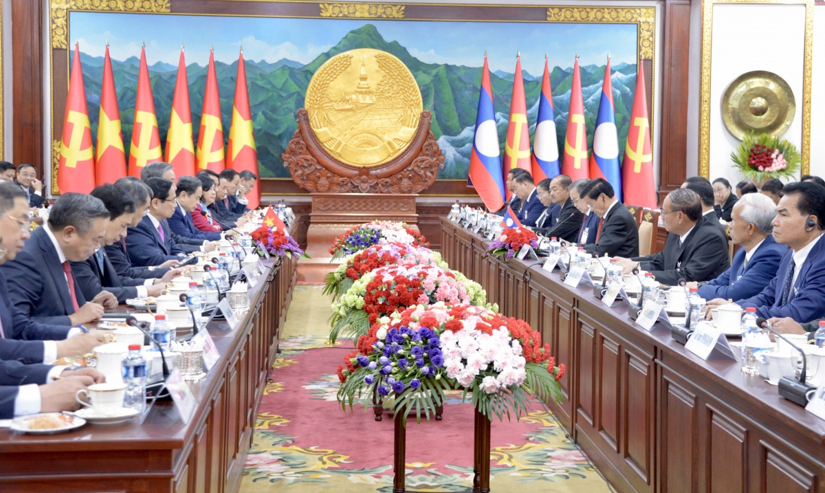 Tổng bí thư Tô Lâm pơma đam hăm Tổng bí thư, Kơdră teh đak Lào Thongloun Sisoulith