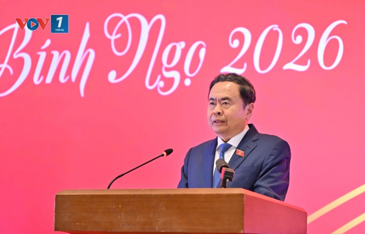 Chủ tịch Quốc hội Trần Thanh Mẫn phát biểu.