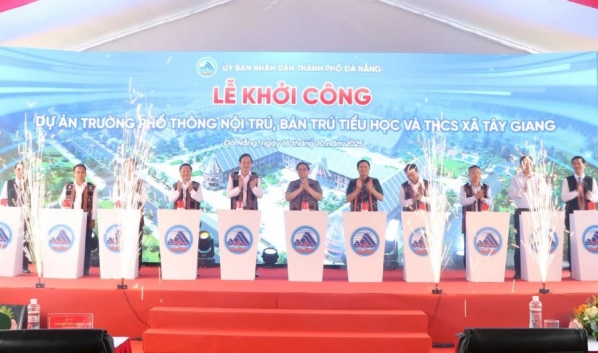 Lễ khởi công trường phổ thông nội trú txã biên giới thành phố Đà Nẵng.
