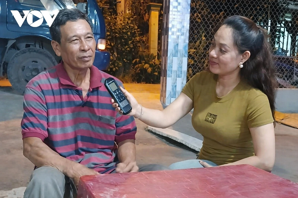 Urang ngak nong ong Thạch Dúng daok di xa Đông Thành, tinh vinh Long brei thau haong urang ngak bruk di VOV