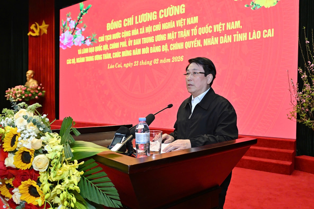 Khua lăn čar Lương Cường blŭ hrăm hơêč hmưi Têt ti Lào Cai