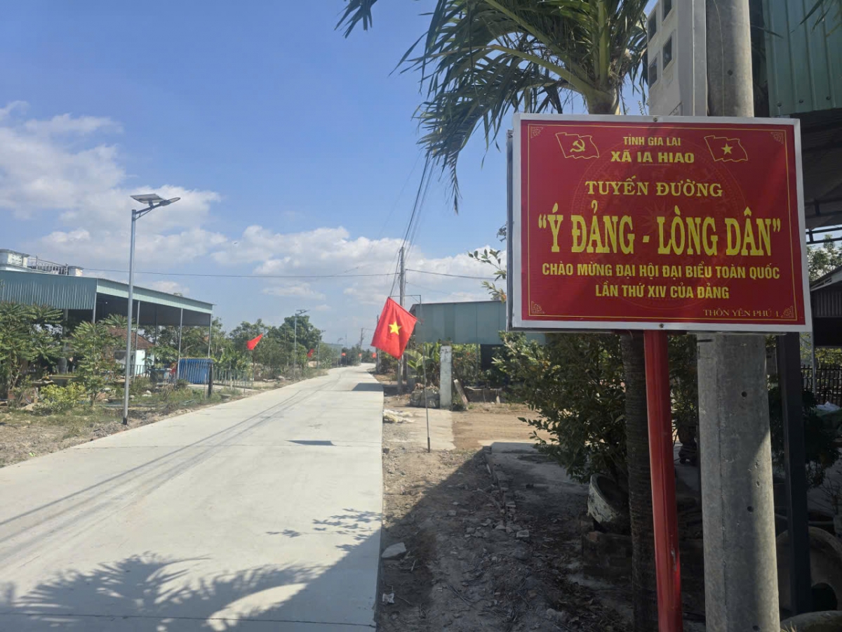 Tuyến đường "Ý Đảng - Lòng dân" tại thôn Yên Phú 1, xã Ia Hiao