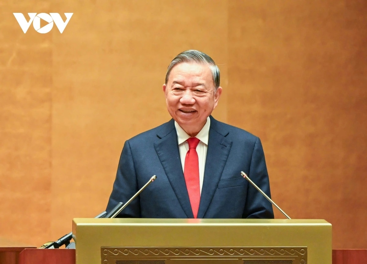 Tổng Bí thư Tô Lâm phát biểu tại hội nghị. 